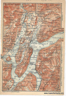 Genuine-Antique-Map-Italy-Switzerland---Lago-di-Lugano-1895-Baedeker-Maps-Of-Antiquity