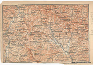 Genuine-Antique-Map-Vicinity-of-Pratovecchio-Italy-1895-Baedeker-Maps-Of-Antiquity