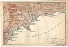 Load image into Gallery viewer, Genuine-Antique-Map-Menton-and-its-environs-France--1895-Baedeker-Maps-Of-Antiquity
