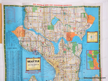 Load image into Gallery viewer, 1952 - Seattle, Washington (Kroll's New Map Seattle and Metropolitan Area) - Genuine Original Map
