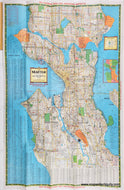 Genuine-Original-Map-Seattle-Washington-Krolls-New-Map-Seattle-and-Metropolitan-Area--1952-Kroll-Maps-Of-Antiquity