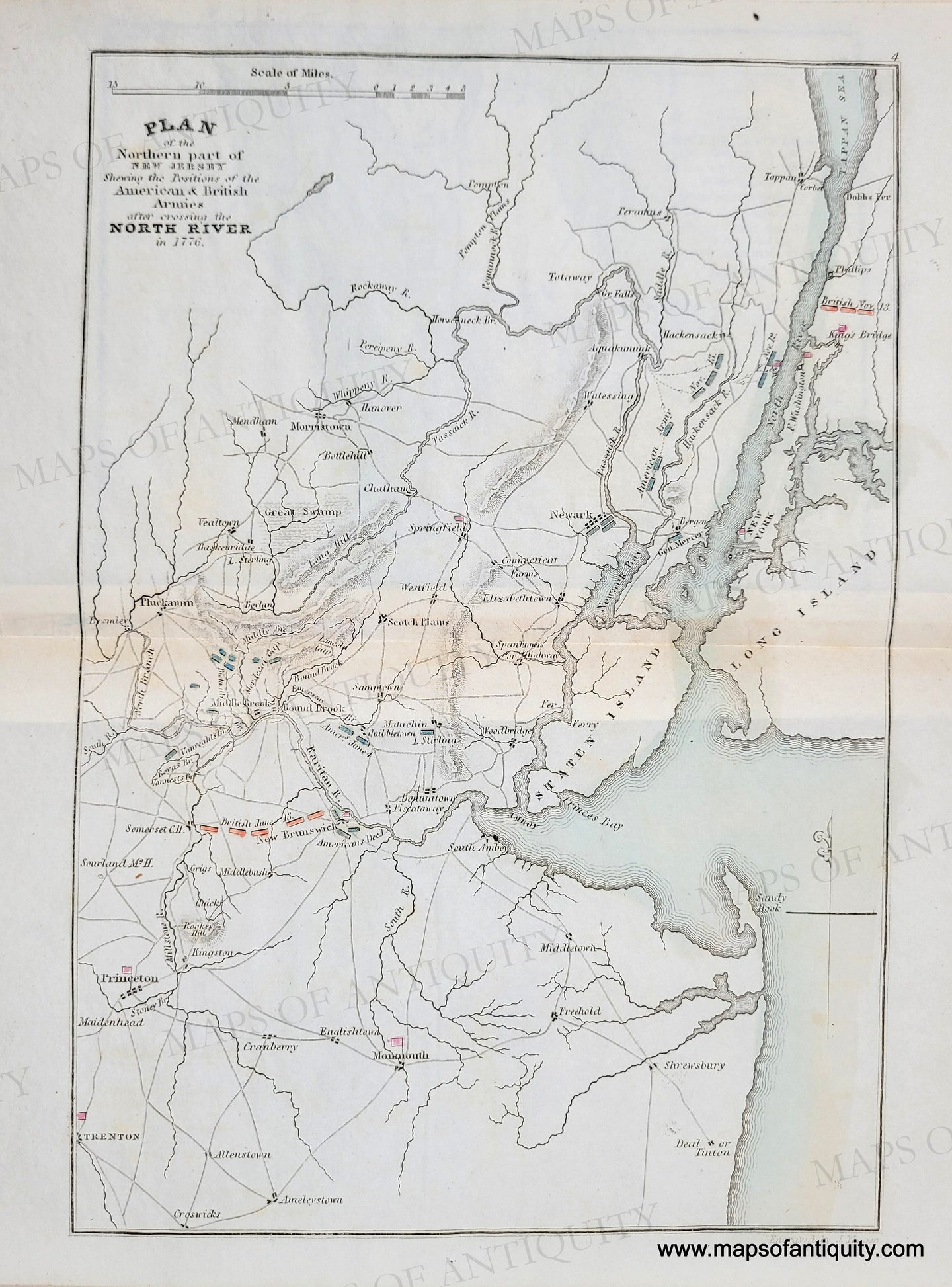 1832 - A Plan of the Northern part of New Jersey, shewing the Position ...