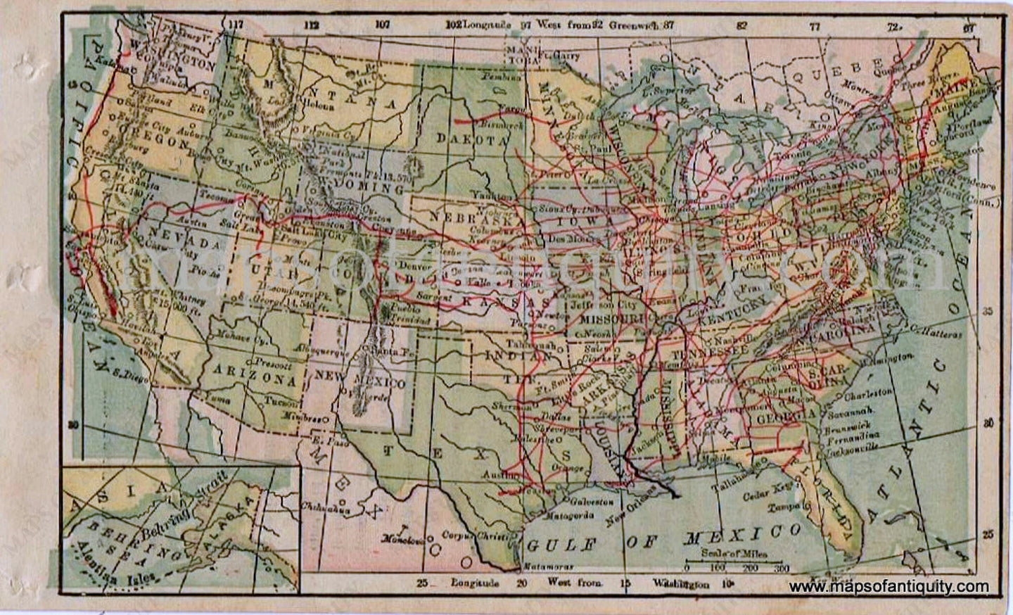 Antique-Map-Miniature-Bradstreet-Map-of-the-United-States-1880-Bradstreet-1800s-19th-century-maps-of-Antiquity