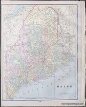 Load image into Gallery viewer, 1892 - Double-sided Map: United States; versos: Manitoba &amp; Maine - Antique Comparative Chart
