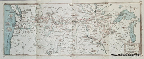 Genuine-Antique-Map-Historic-Adventure-Land-of-the-Northwest-1927-Gordenier-Great-Northern-Railway-Maps-Of-Antiquity