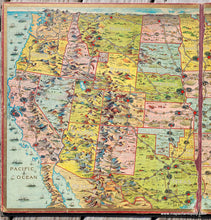 Load image into Gallery viewer, Genuine-Antique-Game-Board-Map-The-United-States-Game-1901-Parker-Brothers-Maps-Of-Antiquity
