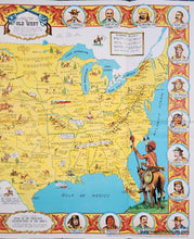 Load image into Gallery viewer, 1970 - Danny Arnold&#39;s Pictorial Map of the Old West - Vintage Map
