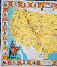 Load image into Gallery viewer, 1970 - Danny Arnold&#39;s Pictorial Map of the Old West - Vintage Map
