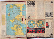 Load image into Gallery viewer, 1934 - RCA Radio Tours, America's Latest Game - Genuine Antique Map
