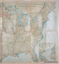 Load image into Gallery viewer, 1927 - Geographically Correct Map of the United States of America showing lines of the Northern Pacific Railway - Genuine Antique Map
