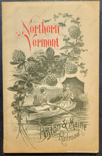 Load image into Gallery viewer, Genuine-Antique-Book-with-Maps-Northern-Vermont-1892-Rand-Avery-Supply-Co-Boston--Maine-Railroad-Maps-Of-Antiquity
