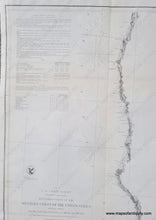 Load image into Gallery viewer, 1854 - Reconnaissance Of The Western Coast United States Middle Sheet From San Francisco To Umpquah
