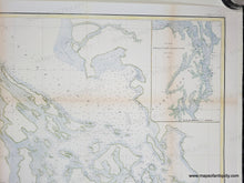 Load image into Gallery viewer, 1862 - Reconnaissance of Washington Sound and Approaches, Washington Territory (Entrance to Puget Sound and the Vicinity of Vancouver) - Antique Map
