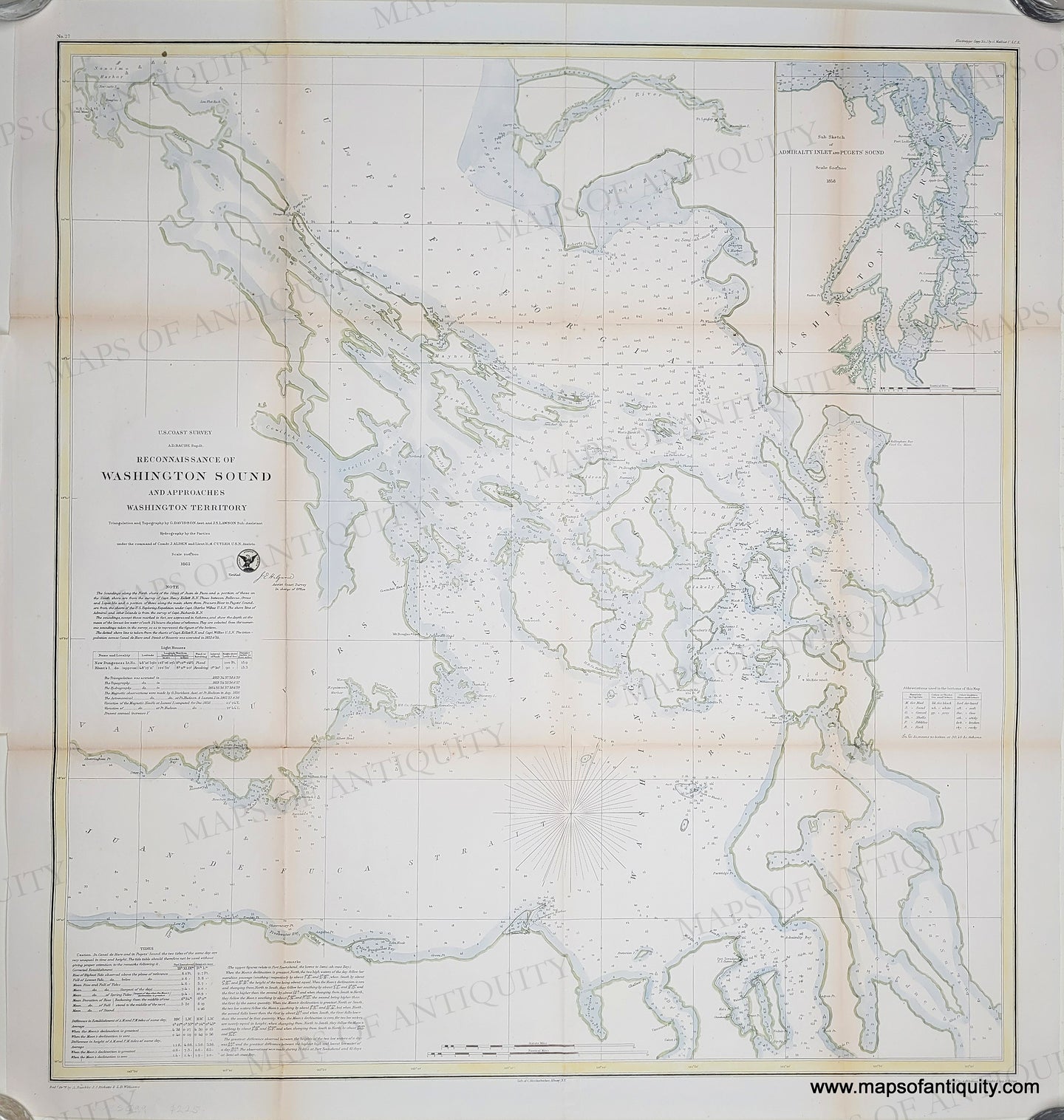 1862 - Reconnaissance of Washington Sound and Approaches, Washington T ...