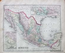 Load image into Gallery viewer, 1876 - Gray’s Atlas Map Of New Mexico And Arizona Verso: Antique Genuine Hand-Colored
