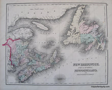 Load image into Gallery viewer, 1881 - Provinces Of Ontario And Quebec Map The Territory Alaska Antique Genuine Hand-Colored
