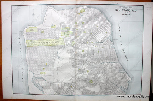 Antique-Map-Official-of-San-Francisco-Cal.-California-City-Northern-Cities-Home-Library-and-Supply-Association-Pacific-Coast-1892-1890s-1800s-Late-19th-Century-Maps-of-Antiquity-