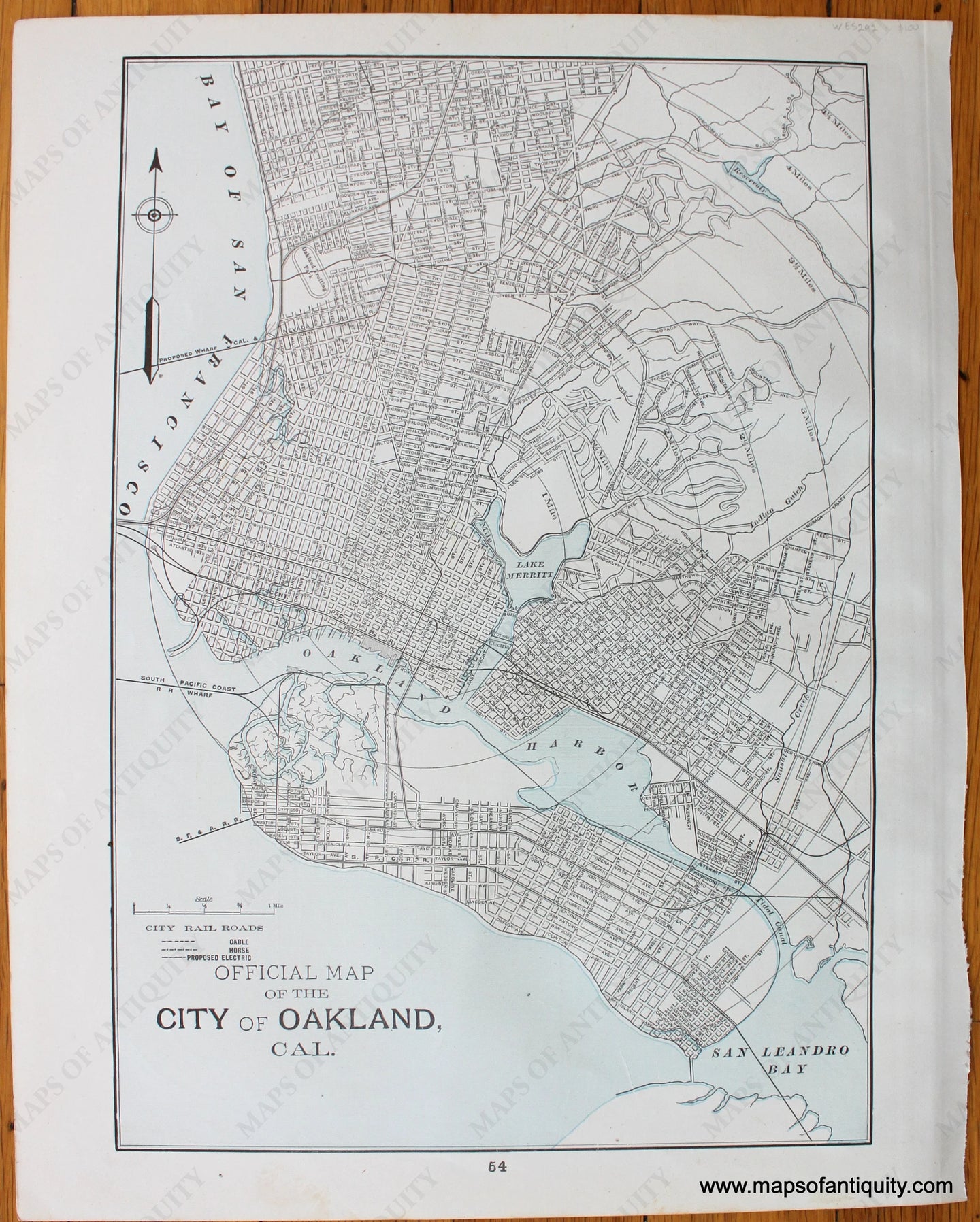 Antique-Map-Official-of-Oakland-Sacramento-Cal.-California-City-Cities-Home-Library-and-Supply-Association-Pacific-Coast-1892-1890s-1800s-Late-19th-Century-Maps-of-Antiquity-