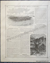 Load image into Gallery viewer, Antique-Print-Atlas-Page-with-Prints:-View-of-the-City-of-San-Francisco-Cal.-And-Falls-of-Yosemite.--Verso:-Yellowstone-the-Grand-Canyon-Cities-in-the-Cliffs-United-States-West-1888-Tunison-Maps-Of-Antiquity-1800s-19th-century
