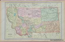 Load image into Gallery viewer, Genuine-Antique-Printed-Color-Map-Double-sided-page-Montana-centerfold--verso-Utah-and-Wyoming-1893-Gaskell-Maps-Of-Antiquity
