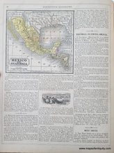 Load image into Gallery viewer, Genuine-Antique-Hand-Colored-Map-Double-sided-page-Oregon-and-Upper-California-verso-Mexico-and-Guatimala-Guatemala-1850-Mitchell-Thomas-Cowperthwait-Co--Maps-Of-Antiquity
