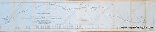 Genuine-Antique-Map-Route-and-Profile-Sketch-of-a-Line-Crossing-the-Continental-Divide-from-near-Fests-Ferry-N-M-at-the-Rio-Grande-to-Valley-of-the-Little-Colorado-near-St-Johns-Arizona--1879-Wheeler-Maps-Of-Antiquity