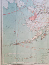 Load image into Gallery viewer, 1898 - Map Of Alaska Antique Genuine
