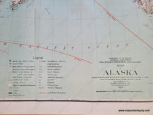 Load image into Gallery viewer, 1898 - Map Of Alaska Antique Genuine
