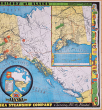 Load image into Gallery viewer, Map of the Territory of Alaska with decorative border and text.
