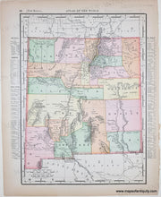 Load image into Gallery viewer, 1895 - Colorado, verso New Mexico - Genuine Antique Map
