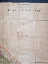 Load image into Gallery viewer, 1900 - State of California, Compiled from the official Records of the General Land Office and other sources, 1900 - Genuine Antique Map
