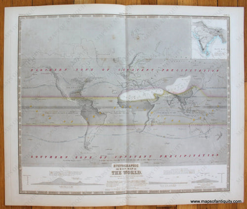 Antique-Printed-Color-Map-Hyetographic-or-Rain-Map-of-the-World.-World--1856-Johnston-Maps-Of-Antiquity