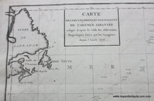 Load image into Gallery viewer, 1788 - Atlantic Ocean Map In 2 Sheets Carte Des Declinaisons Et Inclinaisons De L’aiguille
