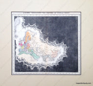 Antique-Hand-Colored-Map-A.D.-1294.-Exhibiting-the-Empire-of-Kublai-Khan.-World--1830-Quin-Maps-Of-Antiquity