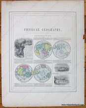 Load image into Gallery viewer, Antique-Hand-Colored-Map-Physical-Geography-World--1861-Johnson-Maps-Of-Antiquity
