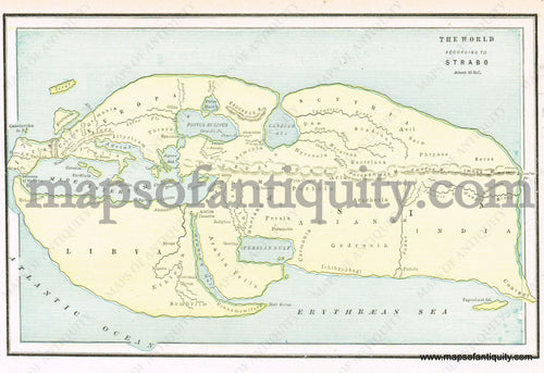 Antique-Printed-Color-Map-The-World-According-to-Strabo-World--1894-Cram-Maps-Of-Antiquity