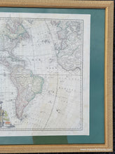 Load image into Gallery viewer, Framed-Genuine-Antique-Map-Americae-Mappa-generalis-Secundum-legimitas-projectionis-Stereiographiae-regulasâ€¦-1746-Homann-Heirs-Maps-Of-Antiquity
