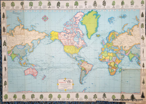 Genuine-Vintage-Map-Untitled-World-Map-with-Trees-of-the-United-States-1968-Rand-McNally-Co---Homelite-Maps-Of-Antiquity