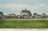 Antique-Postcard-Post-Card-Postcards-Cards-A-Game-on-Sea-Cliff-Field-Nantucket