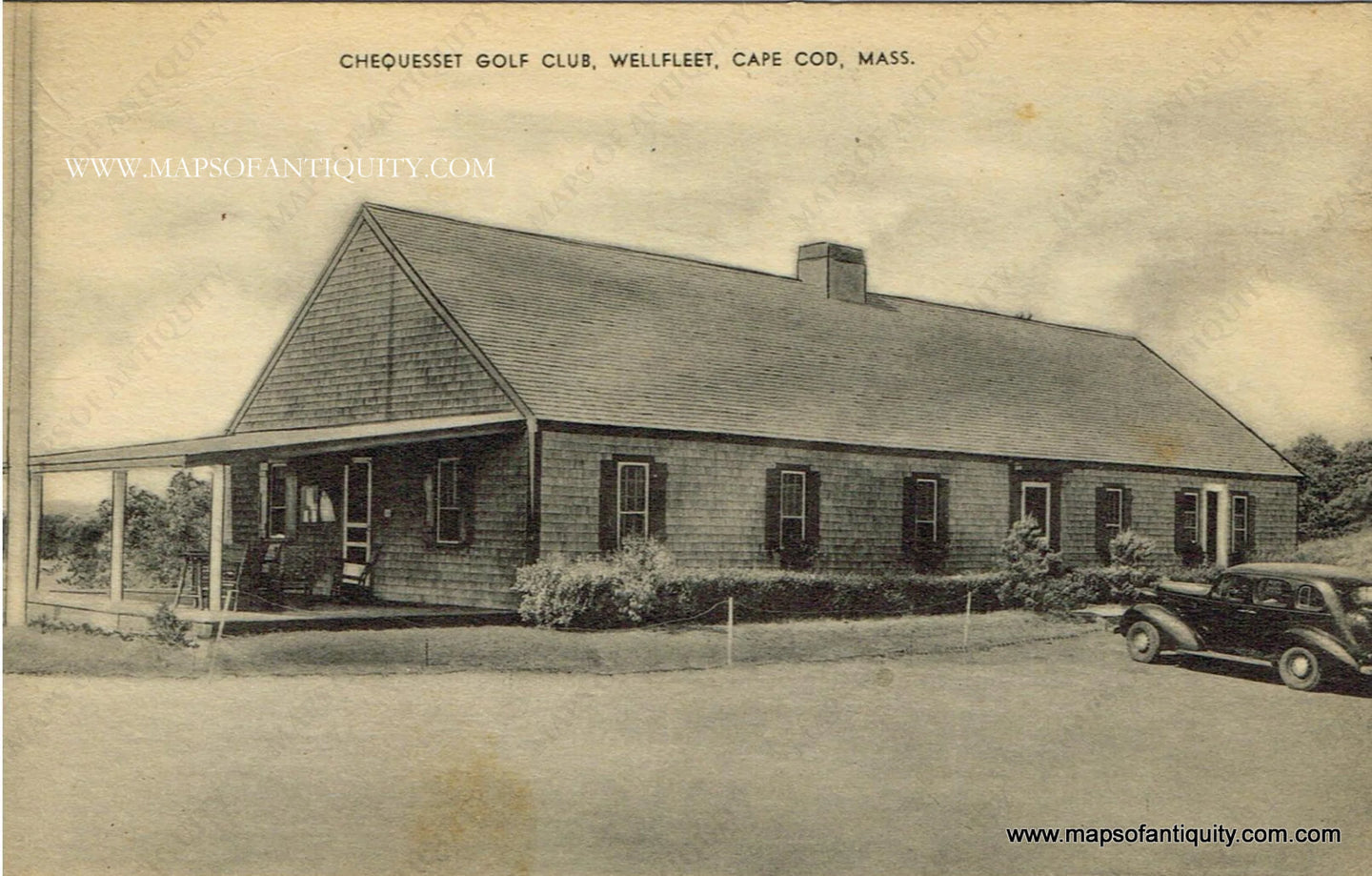 Antique-Colored-Postcard-Chequesset-Golf-Club-Wellfleet-Cape-Cod-Mass----Postcard**********-Postcard-Cape-Cod-and-Islands-1907-1914-E.D.-West-Co-Maps-Of-Antiquity