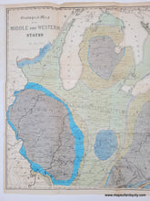 Load image into Gallery viewer, Genuine-Antique-Geological-Map-Geological-Map-of-the-Middle-and-Western-States-1843-James-Hall-Maps-Of-Antiquity
