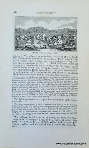 Genuine-Antique-Illustration-North-view-of-Salem-village-(NY)-1841-Barber-Maps-Of-Antiquity