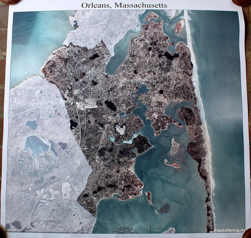 Satellite-photo-aerial-view--Orleans-Aerial-Map-2001---Reproduction-Reproductions-Cape-Cod-and-Islands-2001-Massachusetts-Executive-Office-of-Environmental-Affairs-Maps-Of-Antiquity