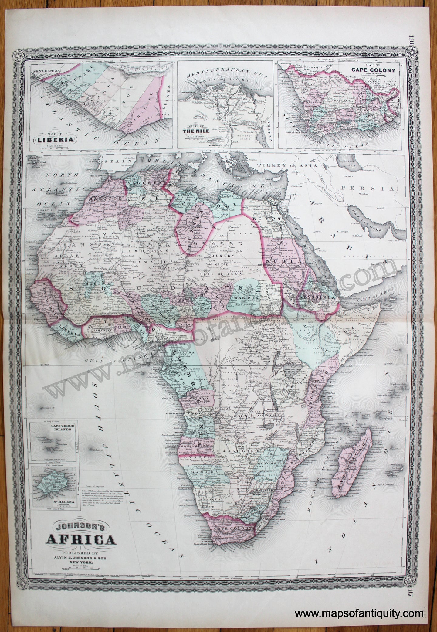 Antique-Map-Africa-Johnson-1864