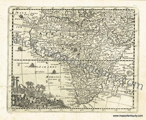 Antique-Black-and-White-Map-Africae-Africa--1725-De-Aefferden-Maps-Of-Antiquity