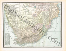 Load image into Gallery viewer, 1894 - N.W. Africa, Marocco Algeria &amp; Tunis, and Africa, verso: South Africa, and Smyrna, and The Maltese Islands - Antique Map
