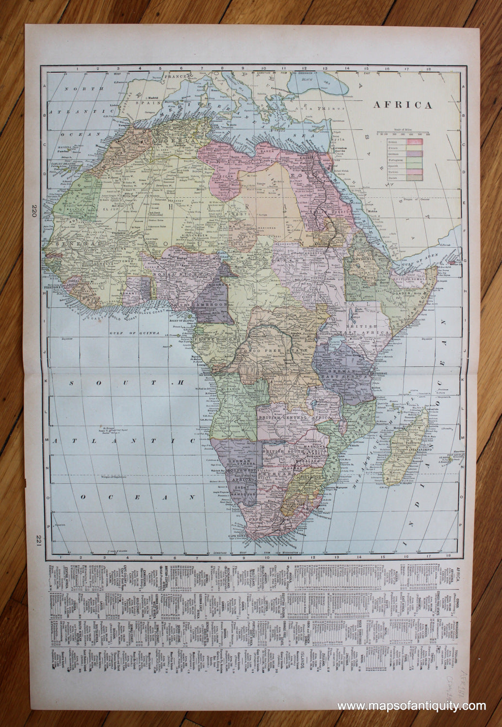 Antique-Printed-Color-Map-Africa-verso:-Northwest-Africa-Morocco-Algeria-and-Tunis-and-Northeast-Africa-Egypt-Abyssinia-Eritrea-and-Egyptian-Soudan-Africa-Africa-General-North-Africa-1900-Cram-Maps-Of-Antiquity