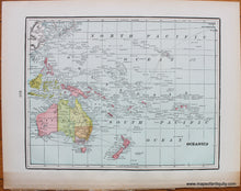 Load image into Gallery viewer, 1898 - South Africa, Cape Colony, Natal, Orange Free State, and South African Republic, verso: Oceanica - Antique Map
