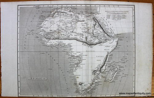 Antique-Uncolored-Map-Africa-Africa--1807-Longman-Hurst-Rees-&-Orme-Maps-Of-Antiquity
