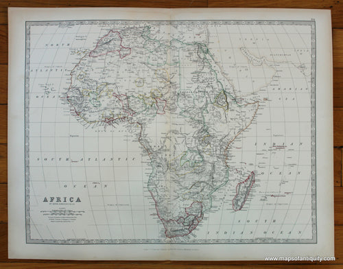 Antique-Printed-Color-Map-Africa-Africa-Africa-General-1880-Johnston-Maps-Of-Antiquity